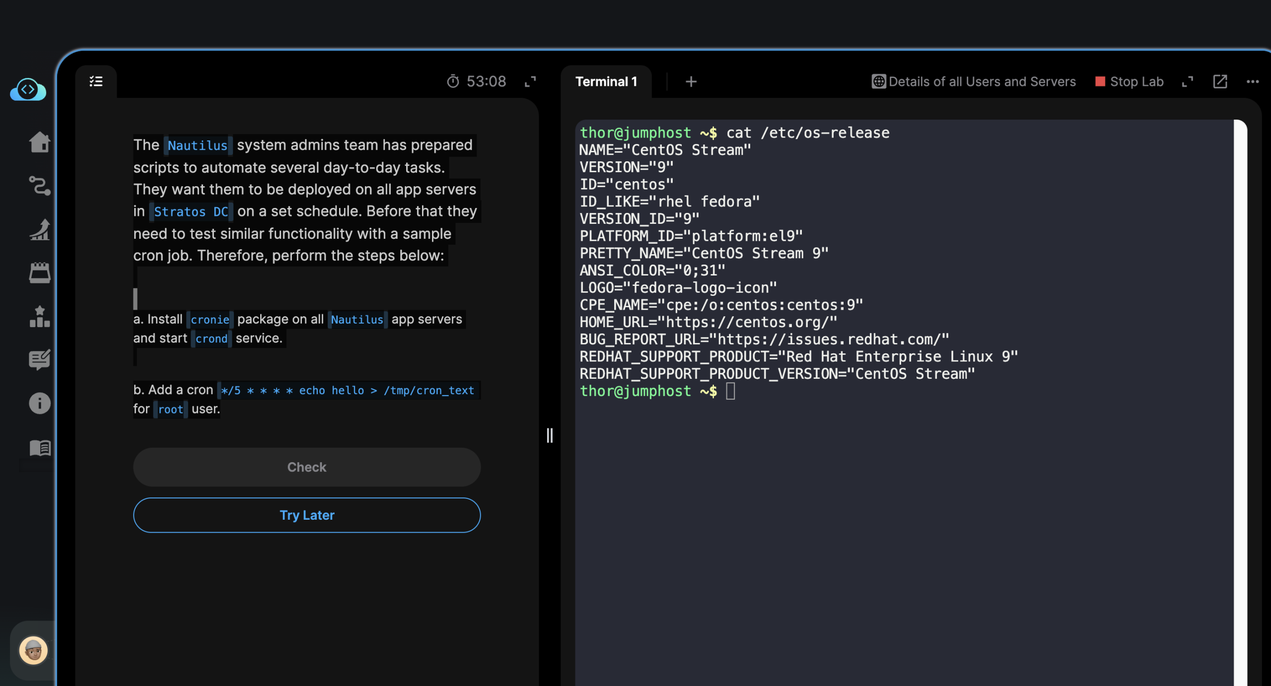 Day 06 (continuation, this time, with the needed laboratory exercise) of 100 Days of DevOps – with Kode Kloud – Create Cron Jobs